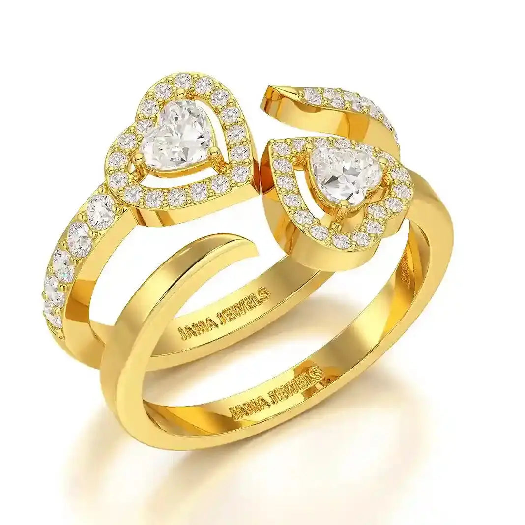 0.83 CT Heart Shaped Lab Diamond Ring Jama Jewels