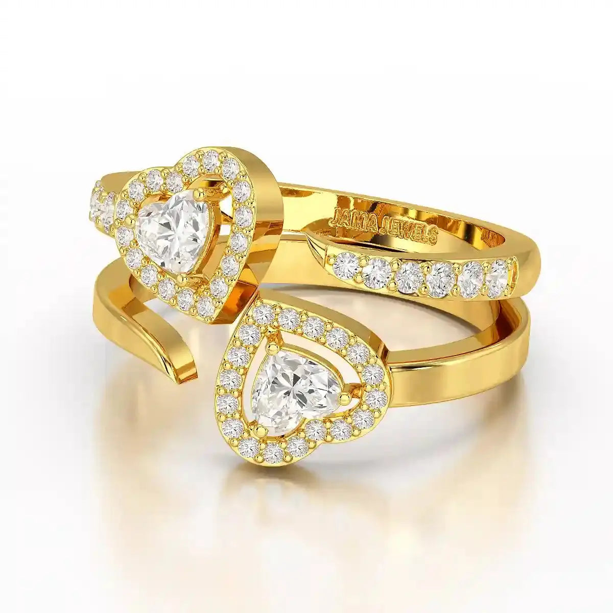 0.83 CT Heart Shaped Lab Diamond Ring Jama Jewels