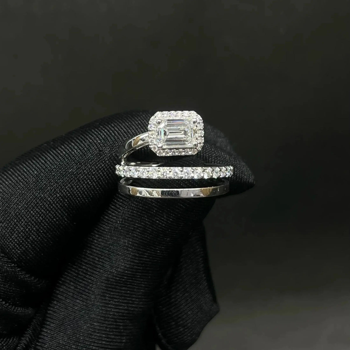 1.49 CT Emerald Cut Lab Diamond Ring (Ready for Delivery) Jama Jewels