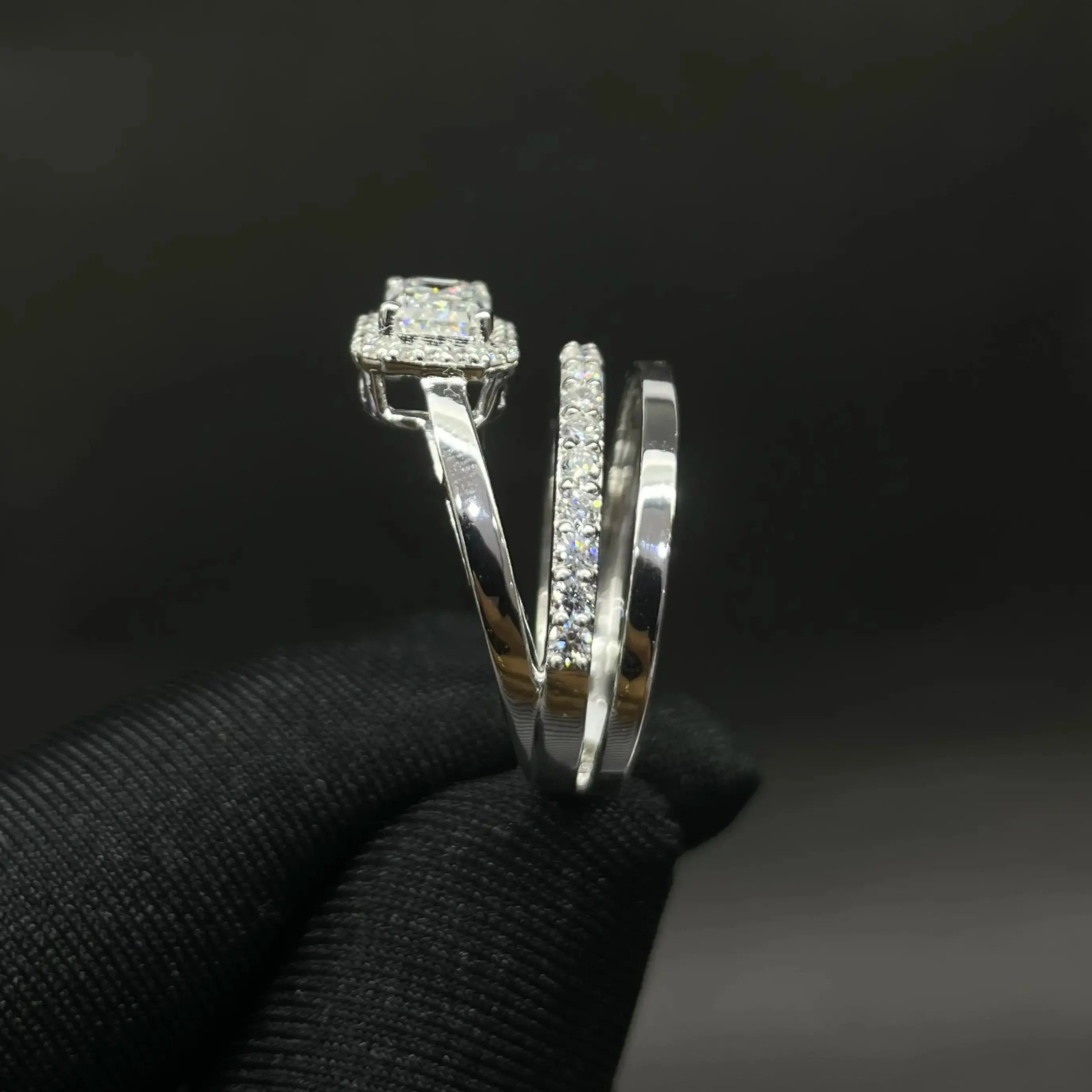 1.49 CT Emerald Cut Lab Diamond Ring (Ready for Delivery) Jama Jewels