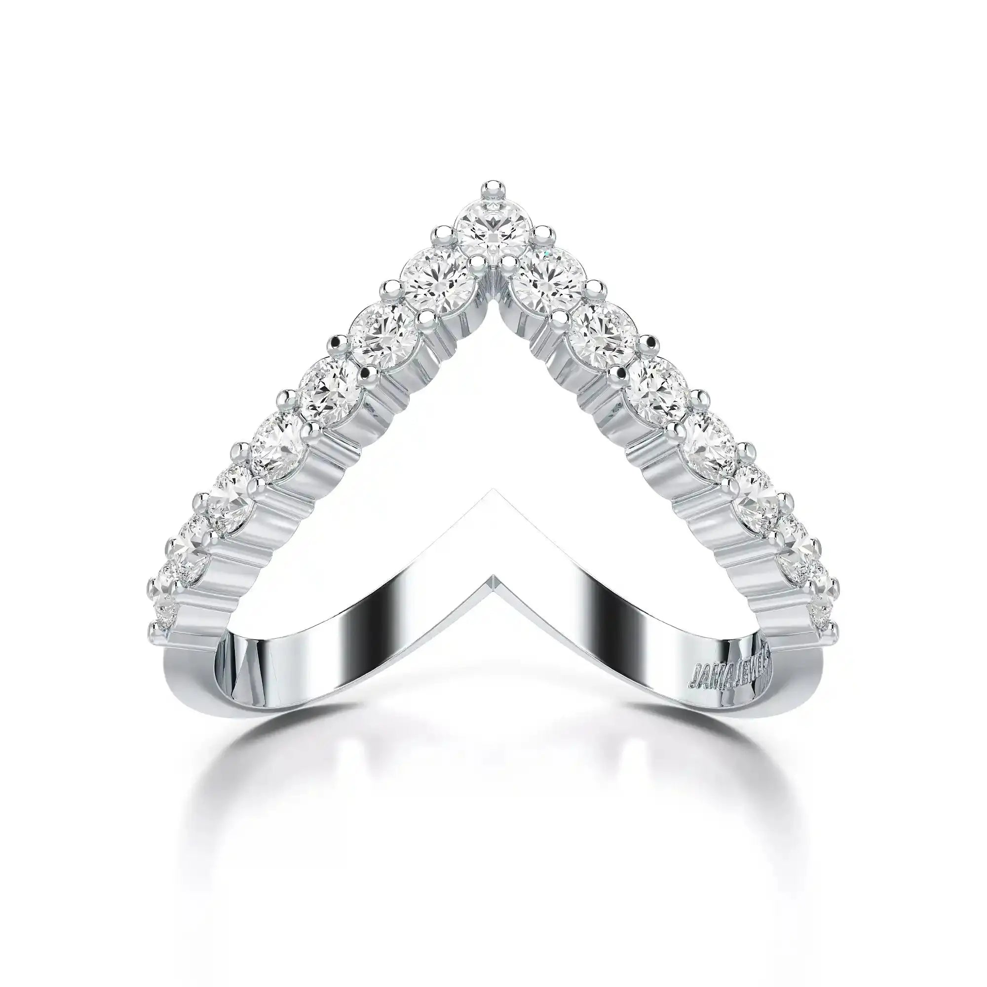 0.65 CT V Shaped Diamond Ring Jama Jewels