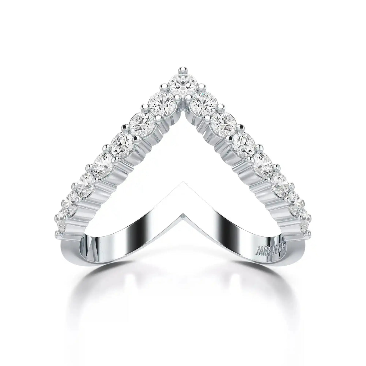 0.65 CT V Shaped Diamond Ring Jama Jewels
