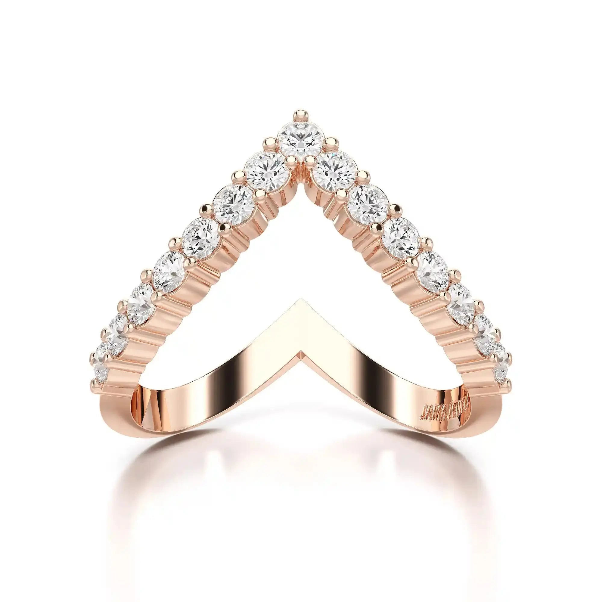0.65 CT V Shaped Diamond Ring Jama Jewels