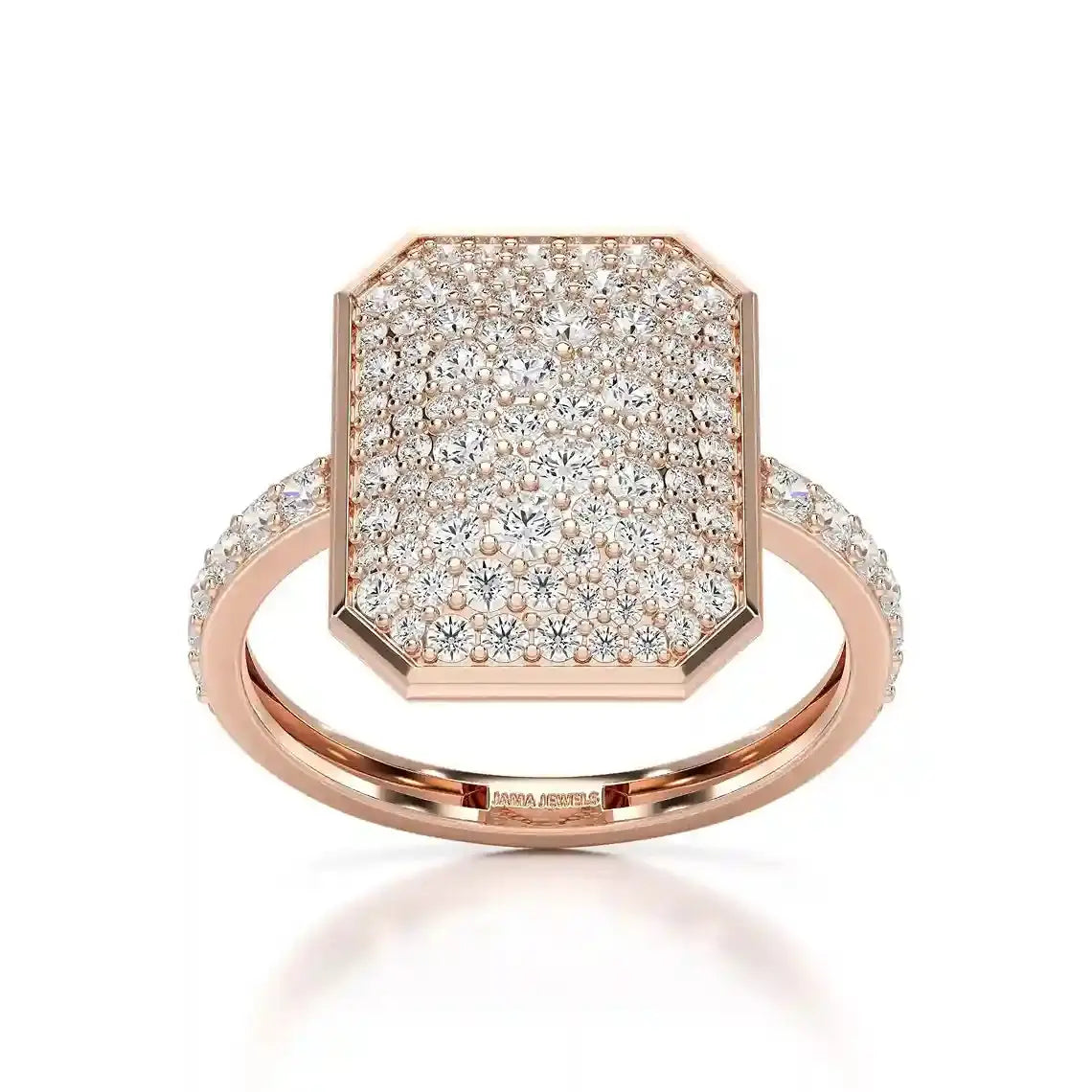 1.20 CT Octagonal Shaped Diamond Ring Jama Jewels