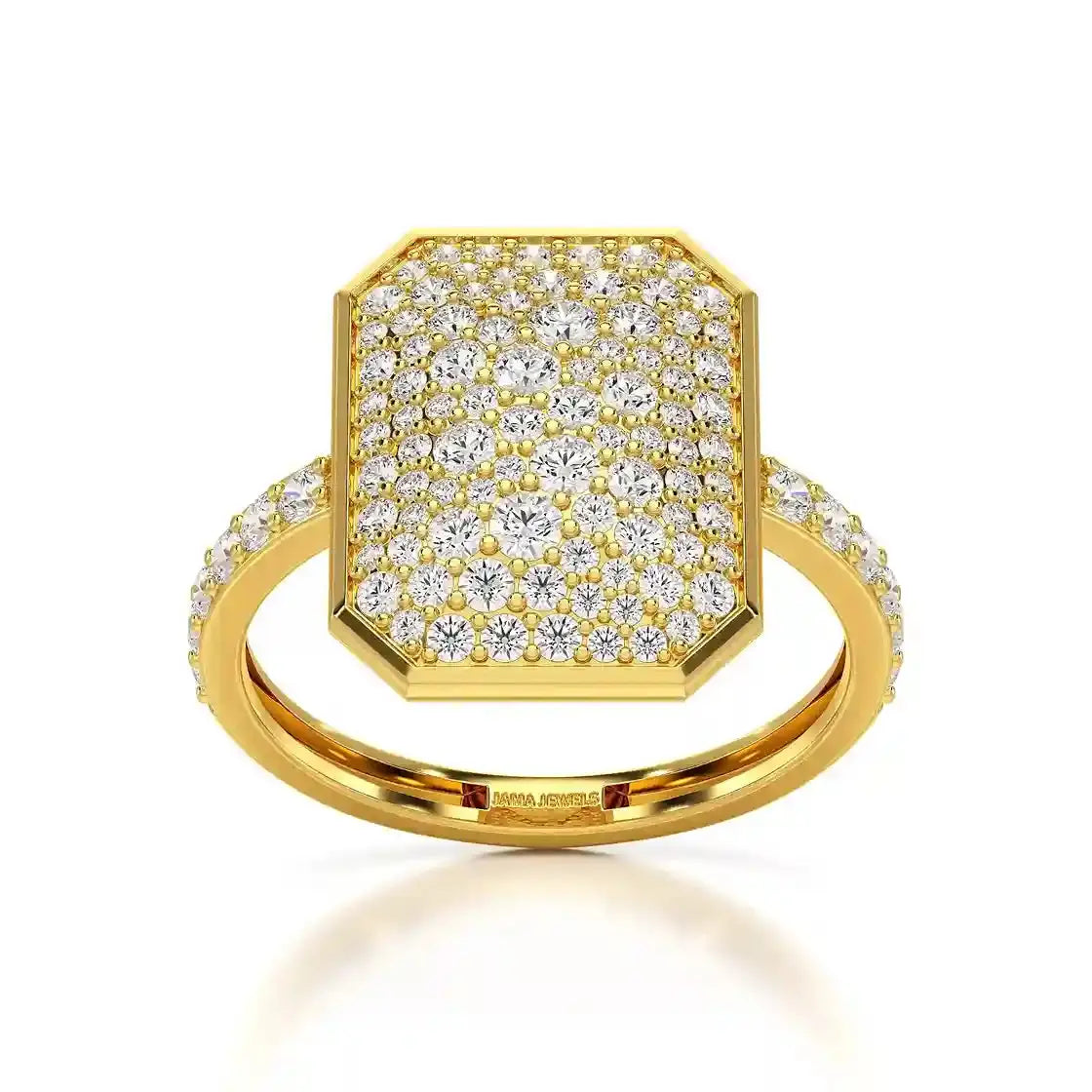 1.20 CT Octagonal Shaped Diamond Ring Jama Jewels