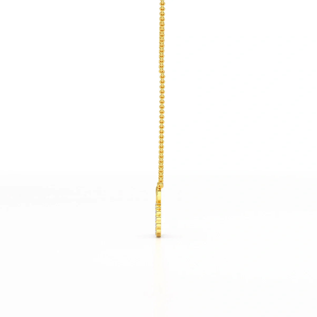 0.46 CT Round Cut Lab Diamond Pendant