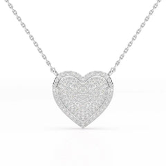 1.67 CT RoundCut Lab Diamond Chain Pendant Jama Jewels