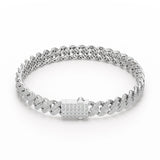 4.66 CT Round Cut Men's Cuban Bracelet