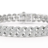 4.66 CT Round Cut Men's Cuban Bracelet