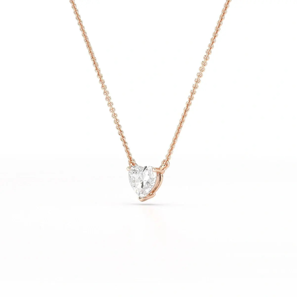 1 Ct Lab Grown Diamond Heart Pendant