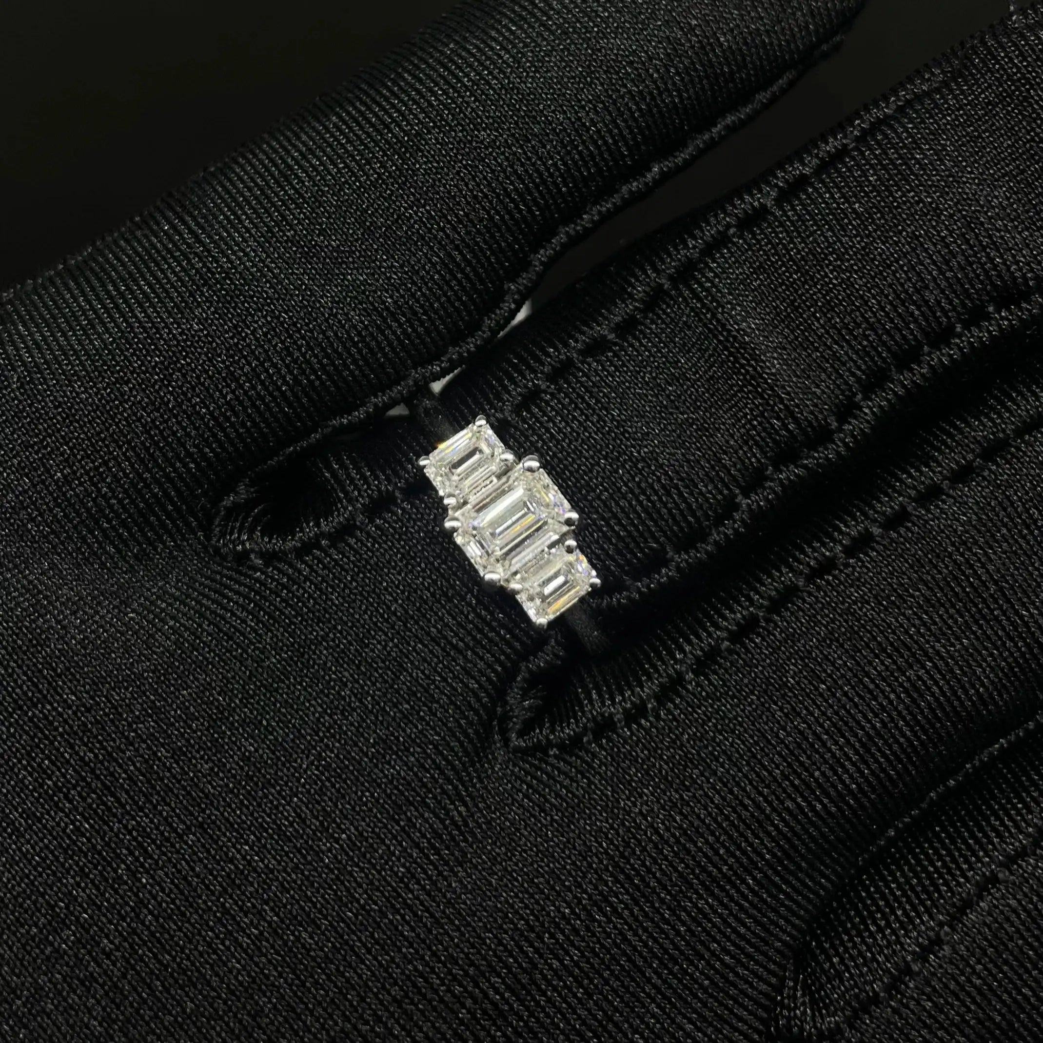 1.19 CT Emerald Shaped Lab Diamond Ring (Ready for Delivery) Jama Jewels