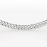 11.48 CT Round Cut Men's Cuban Chain
