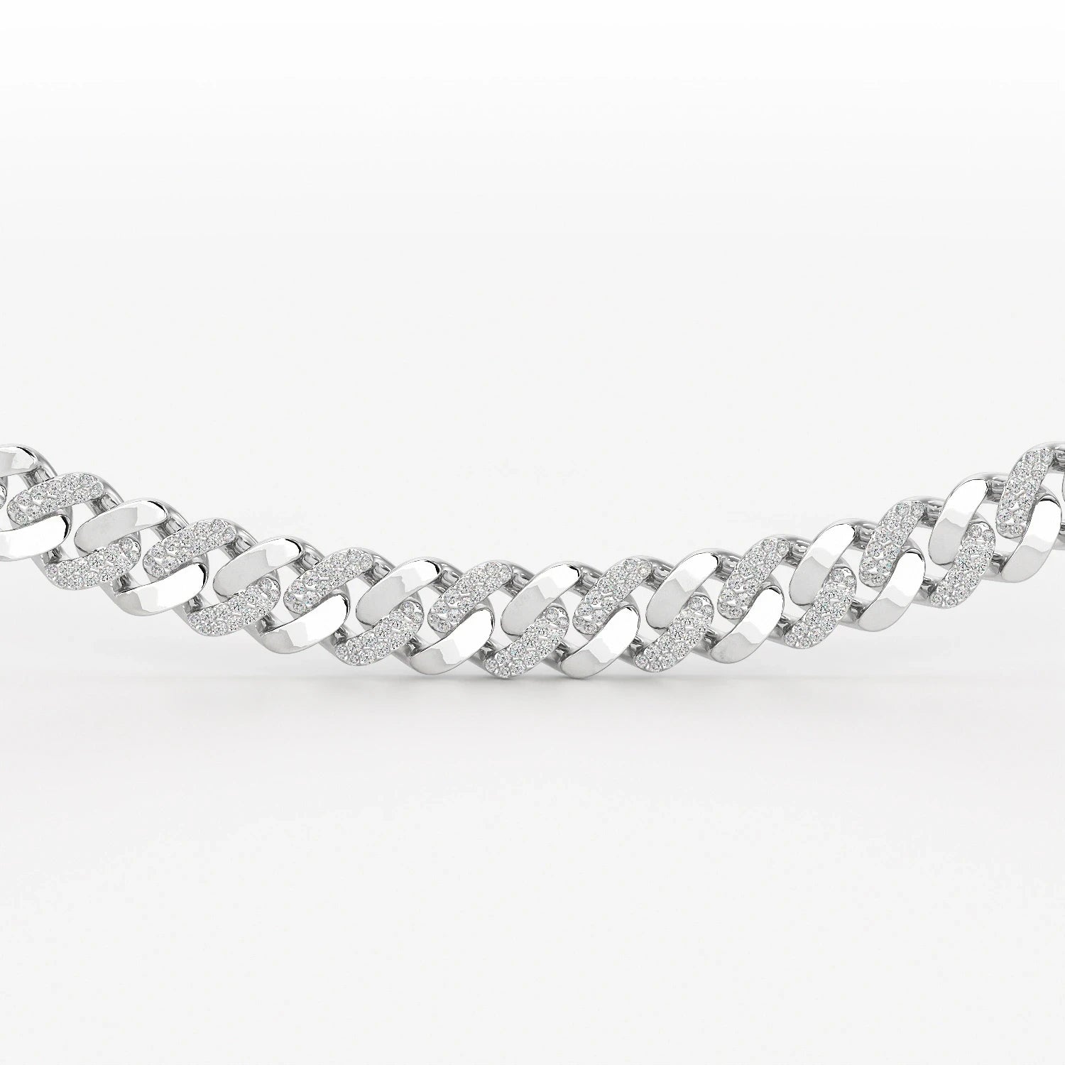 6 CT Round Cut Men's Cuban Chain
