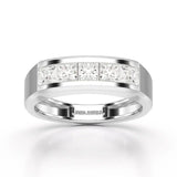 1.4 CT Princess Cut Lab Diamond Men's Ring