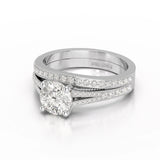 1.45 CT Round Cut Layered Lab Diamond Ring