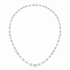 26.26 CT Lab Diamond Emerald Necklace Jama Jewels