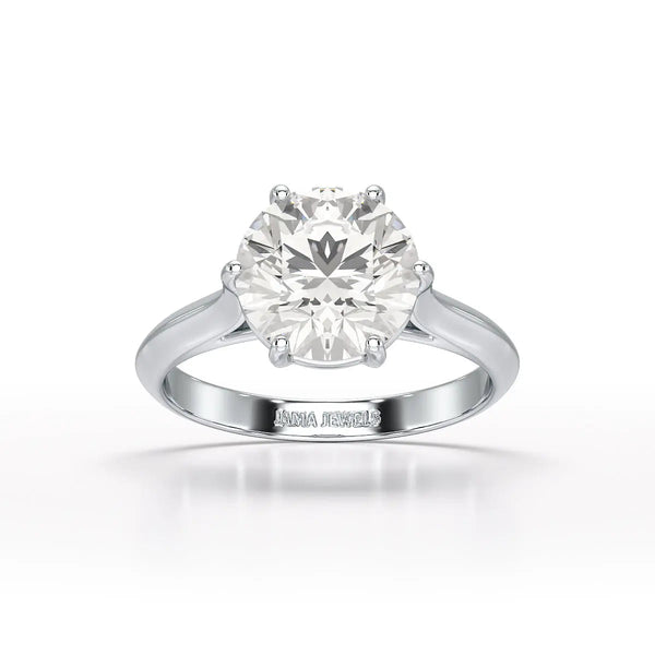 3 CT Solitaire Lab Grown Diamond Ring