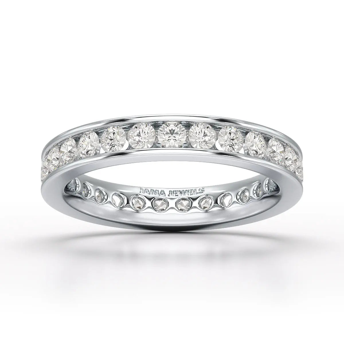 Simple Wedding Band 1.26 CT Lab Diamond Ring - Jama Jewels 