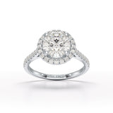 Halo Lab Grown Diamond 2.60 Carat Wedding Ring - Jama Jewels 