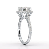Halo Lab Grown Diamond 2.60 Carat Wedding Ring - Jama Jewels 