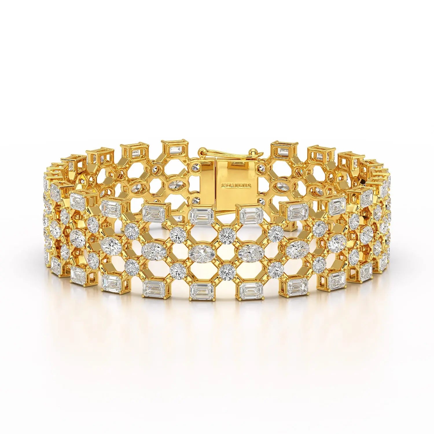 18.3 CT Multi Shape Lab Diamond Bracelet Jama Jewels
