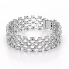 18.3 CT Multi Shape Lab Diamond Bracelet Jama Jewels