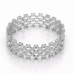 18.3 CT Multi Shape Lab Diamond Bracelet Jama Jewels
