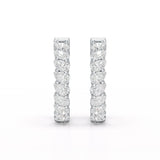Pear Cut Lab Diamond Hoop Earrings