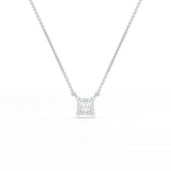 1 CT Lab Grown Diamond Princess Pendant