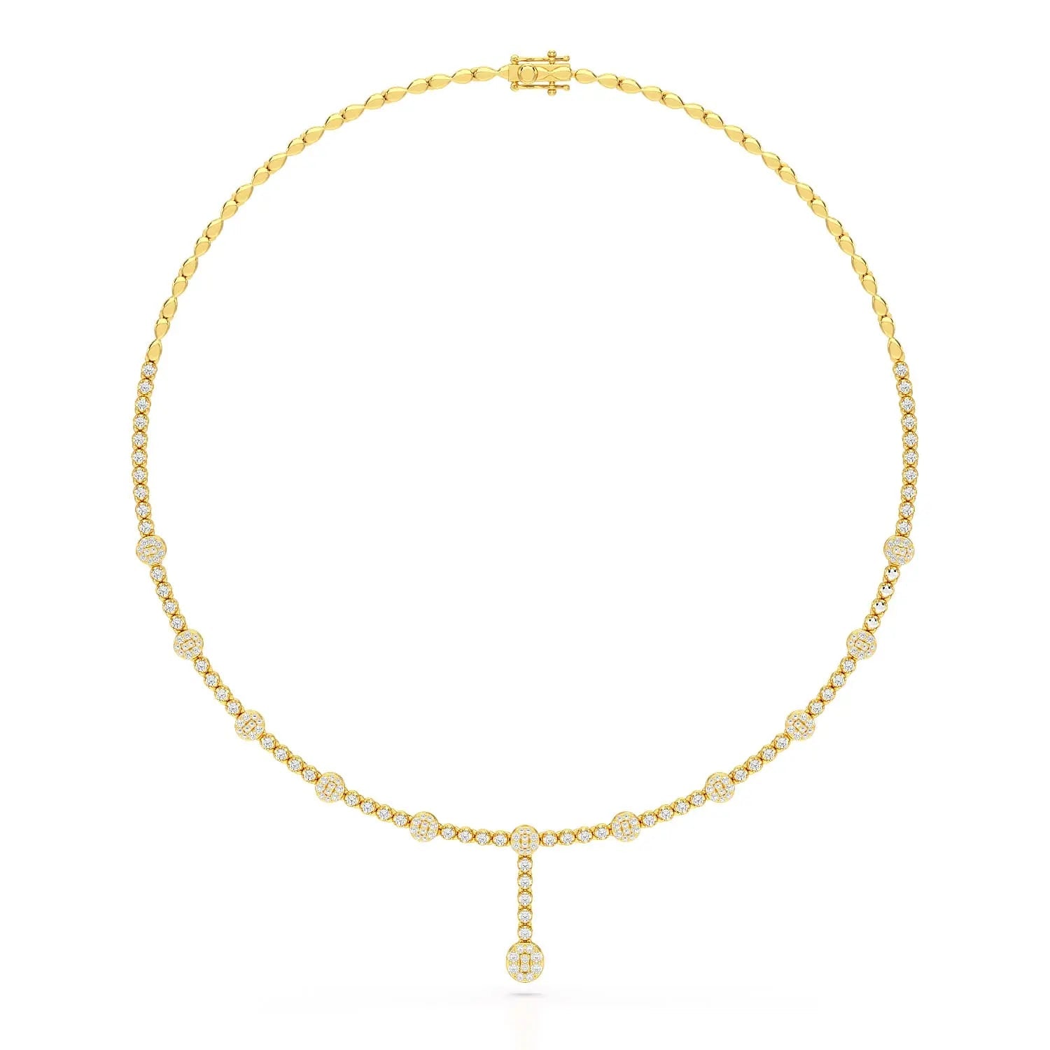 2.4 CT Lab Diamond Drop Necklace Jama Jewels