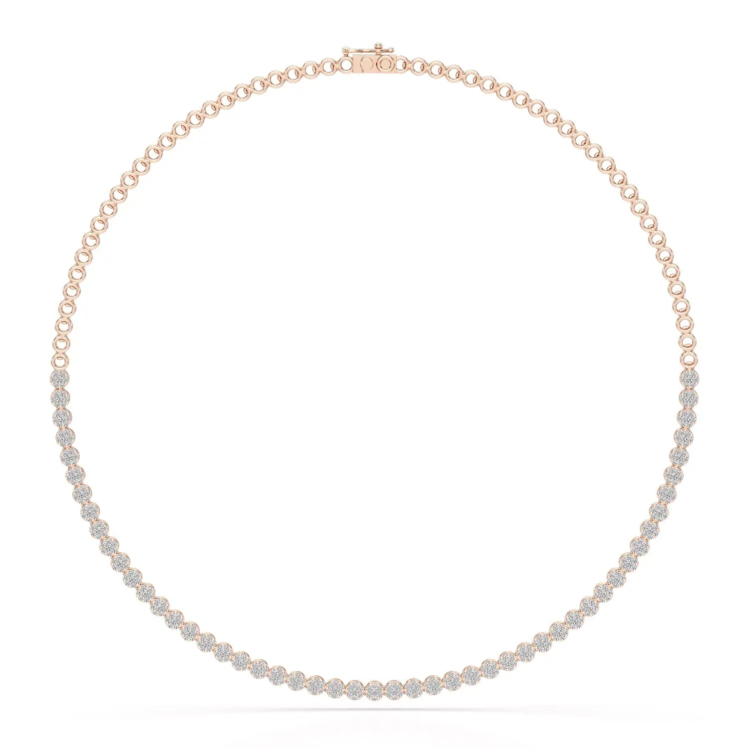 3.8 CT Lab Diamond Tennis Necklace Jama Jewels
