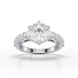 Lab Diamond 3.74 CT Round Cut Wedding Ring - Jama Jewels 