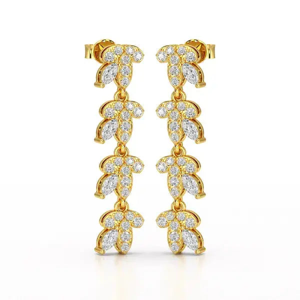 Marquise Cut 0.7 CT Lab Diamond Dangle Earring Jama Jewels