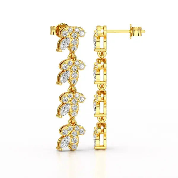 Marquise Cut 0.7 CT Lab Diamond Dangle Earring Jama Jewels