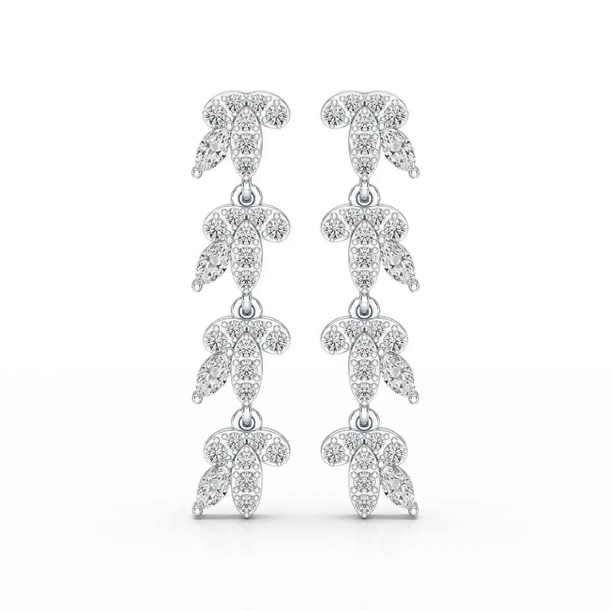 Marquise Cut 0.7 CT Lab Diamond Dangle Earring Jama Jewels