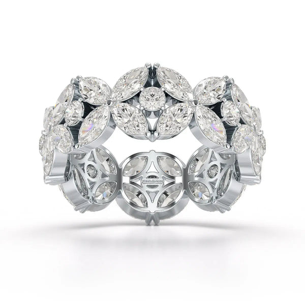 3.68 CT Marquise Cut Lab Diamond Ring