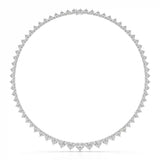 42.12 CT Lab Diamond Heart Cut Necklace