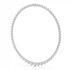 42.12 CT Lab Diamond Heart Cut Necklace Jama Jewels