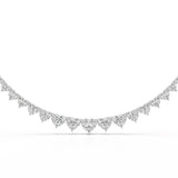 42.12 CT Lab Diamond Heart Cut Necklace