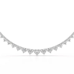 42.12 CT Lab Diamond Heart Cut Necklace Jama Jewels