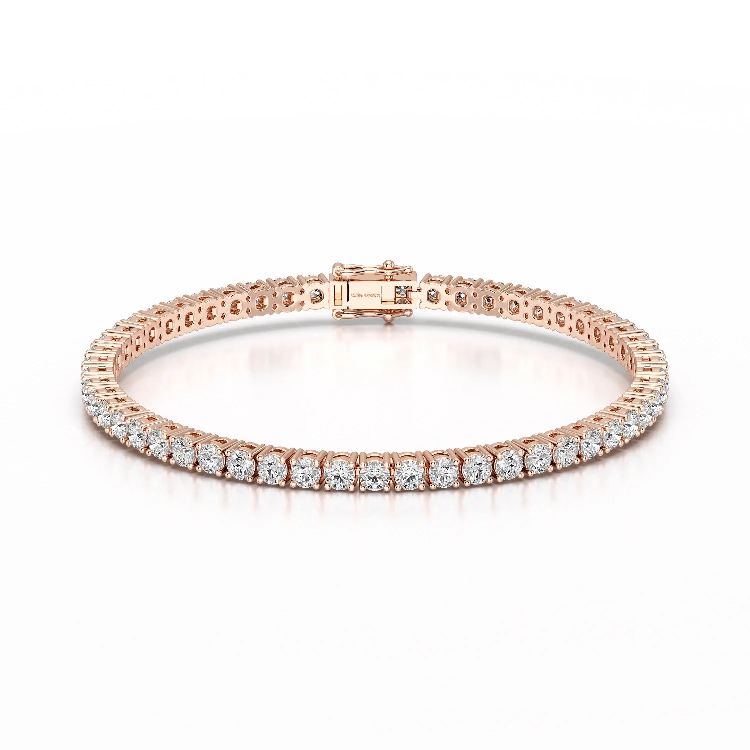 7 CT Round cut Lab Diamond Tennis Bracelet