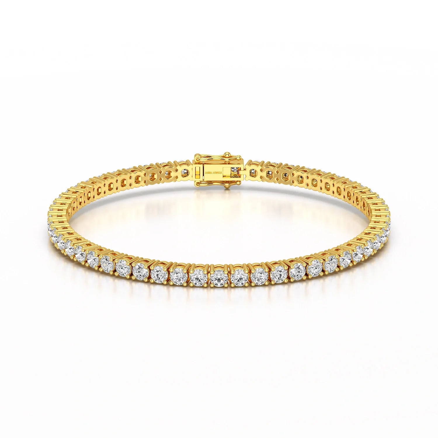 7 CT Round cut Lab Diamond Tennis Bracelet
