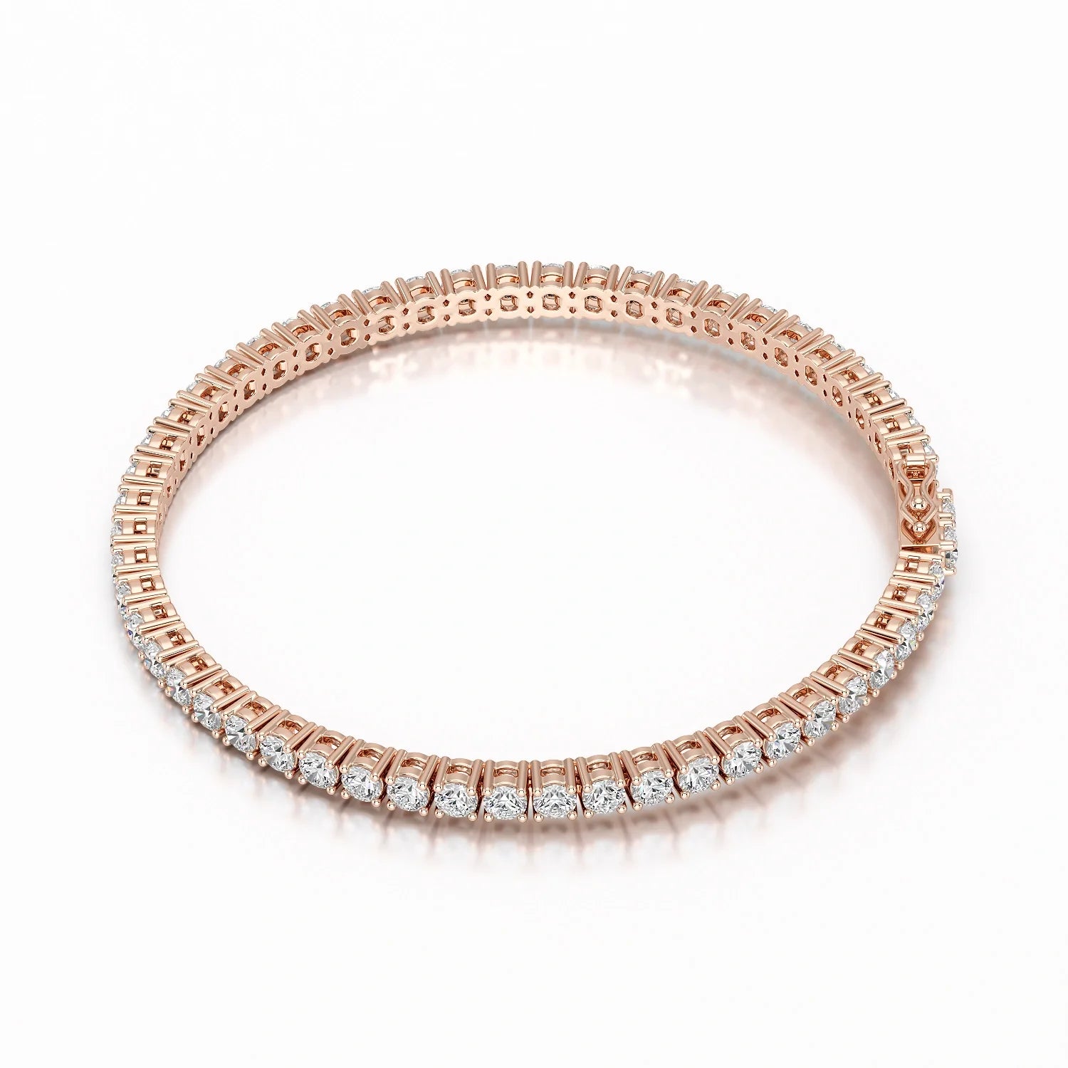 7 CT Round cut Lab Diamond Tennis Bracelet