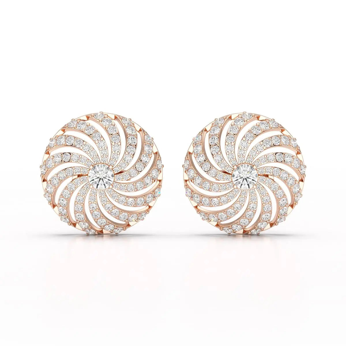 2.33 CT Round Cut Lab Diamond Earring and Pendant Set