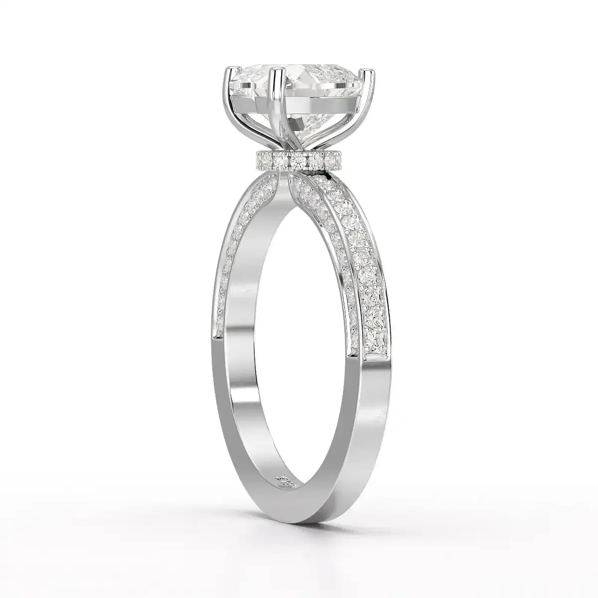 2.53CT Heart Cut Lab Diamond Ring Jama Jewels