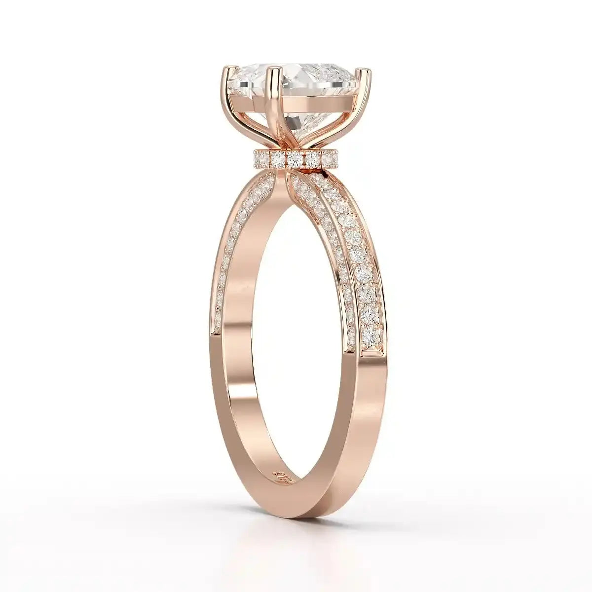 2.53CT Heart Cut Lab Diamond Ring Jama Jewels