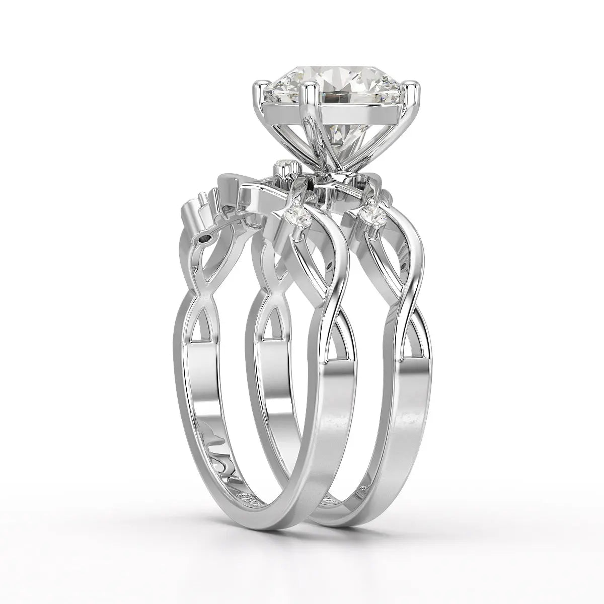 1.08 CT Round Shape Lab Diamond Ring Jama Jewels