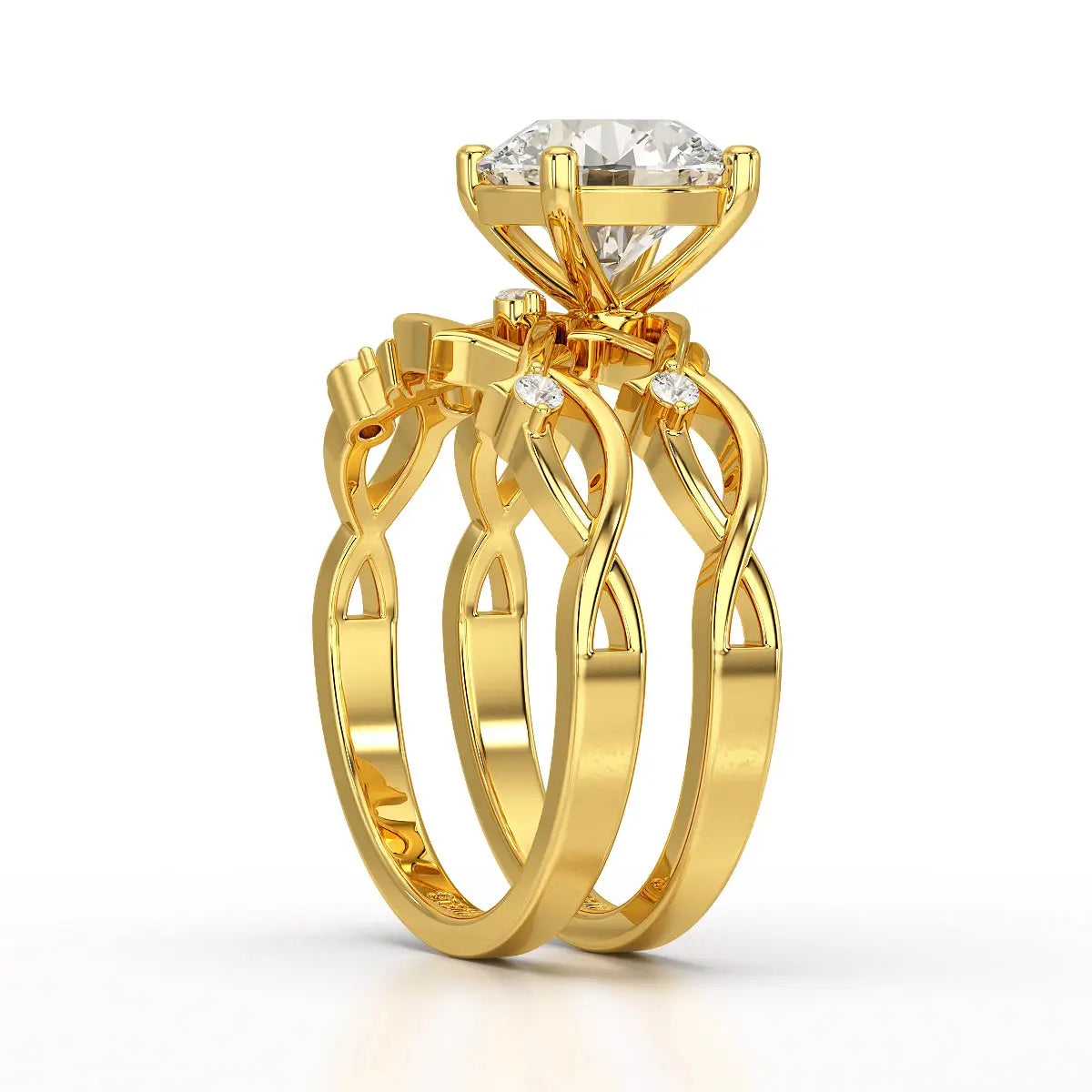 1.08 CT Round Shape Lab Diamond Ring Jama Jewels