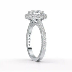 2.25 CT Oval Cut Halo Diamond Ring Jama Jewels