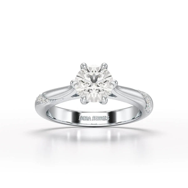 1.16 CT Round Lab Diamond Solitaire Ring